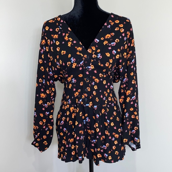 Free People L’amour Printed Romper Size 6 - Picture 2 of 7